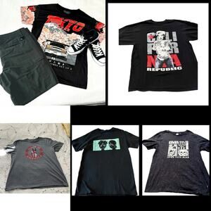 5 T-Shirt Bundle Japanese Anime Tokyo Drifting Marilyn Monroe Peace & Shrooms